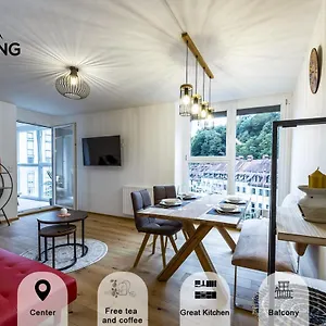 Tamliving 2br Center 3 Bridges Great View Kitchen Apartment Ljubljana